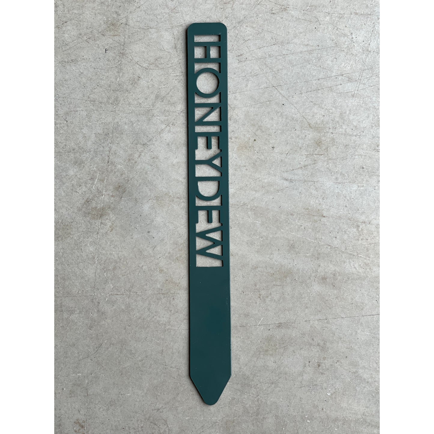 Metal Garden Stakes - Painted Hunter Green- Garden Yard Art – Rustic Outdoor Decor