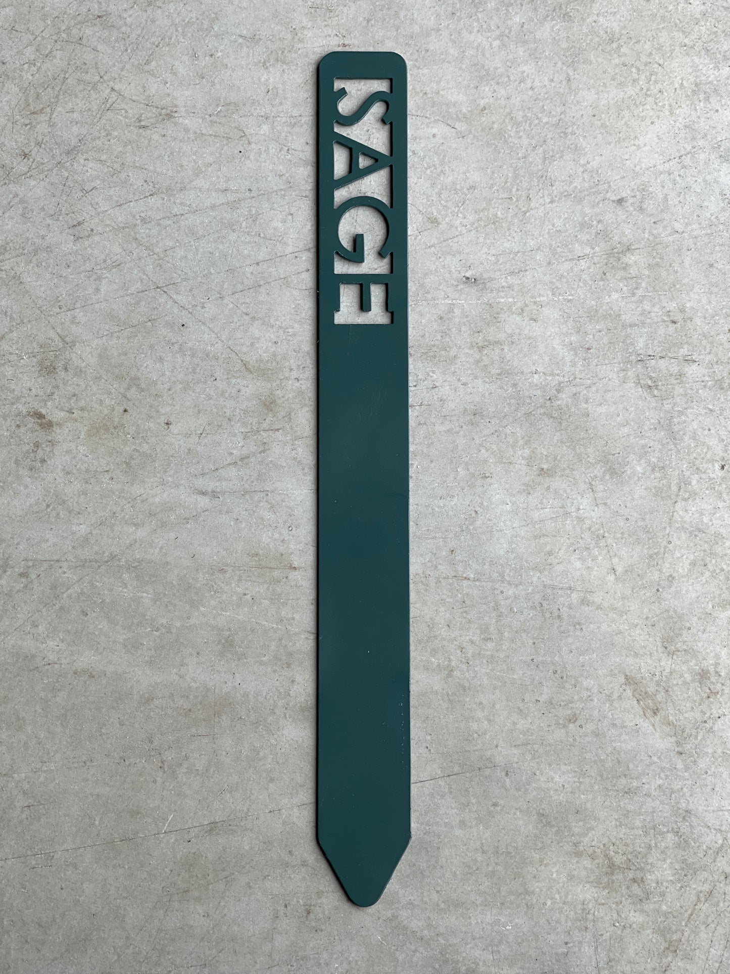 Metal Garden Stakes - Painted Hunter Green- Garden Yard Art – Rustic Outdoor Decor