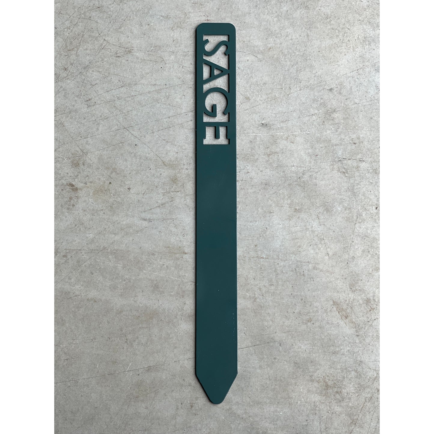 Metal Garden Stakes - Painted Hunter Green- Garden Yard Art – Rustic Outdoor Decor