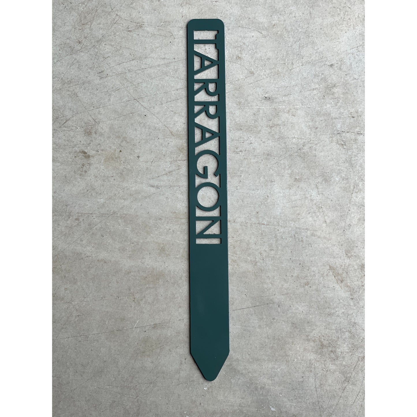 Metal Garden Stakes - Painted Hunter Green- Garden Yard Art – Rustic Outdoor Decor