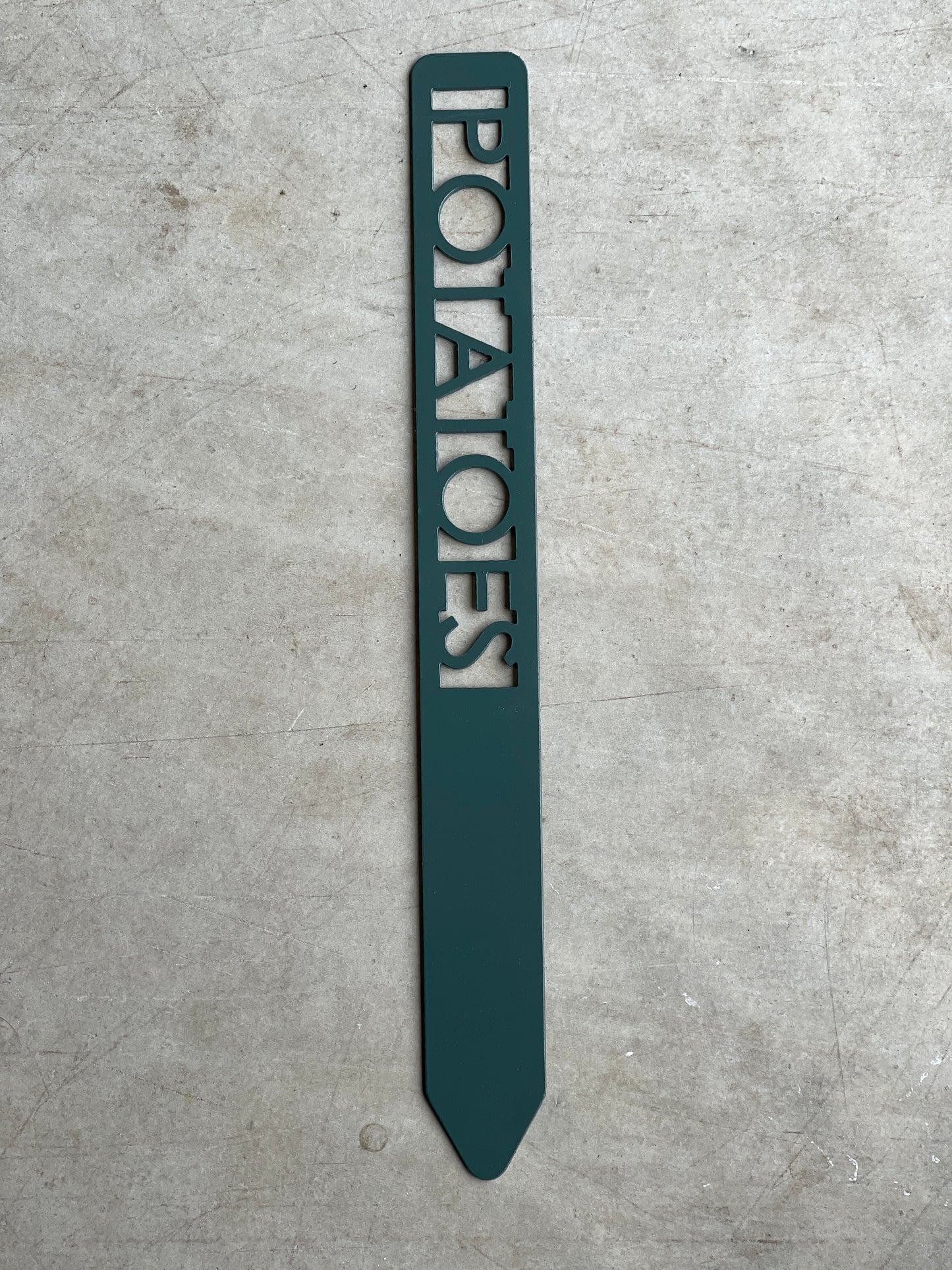 Metal Garden Stakes - Painted Hunter Green