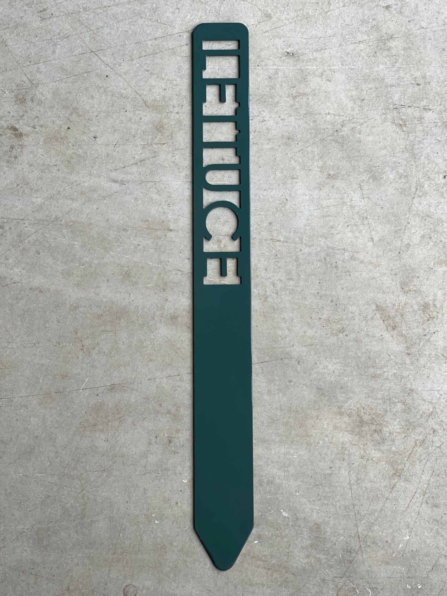 Metal Garden Stakes - Painted Hunter Green