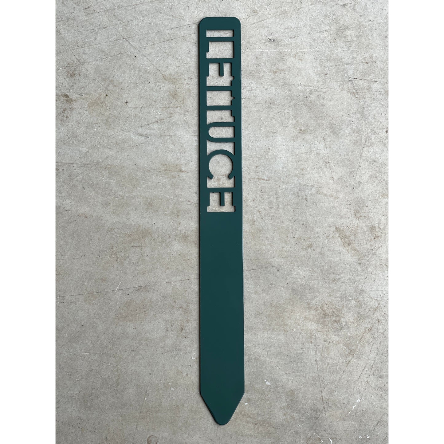 Metal Garden Stakes - Painted Hunter Green- Garden Yard Art – Rustic Outdoor Decor