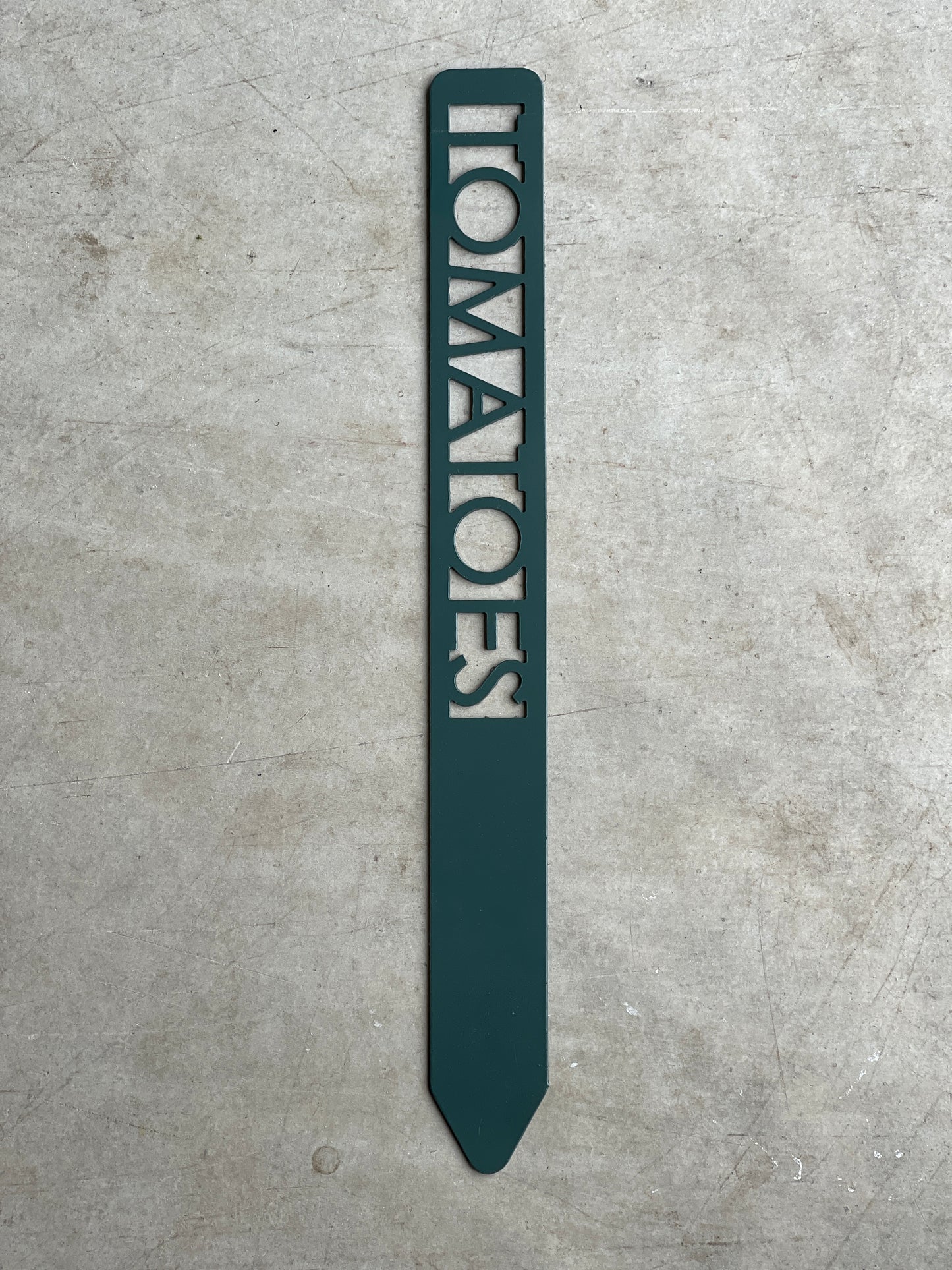 Metal Garden Stakes - Painted Hunter Green