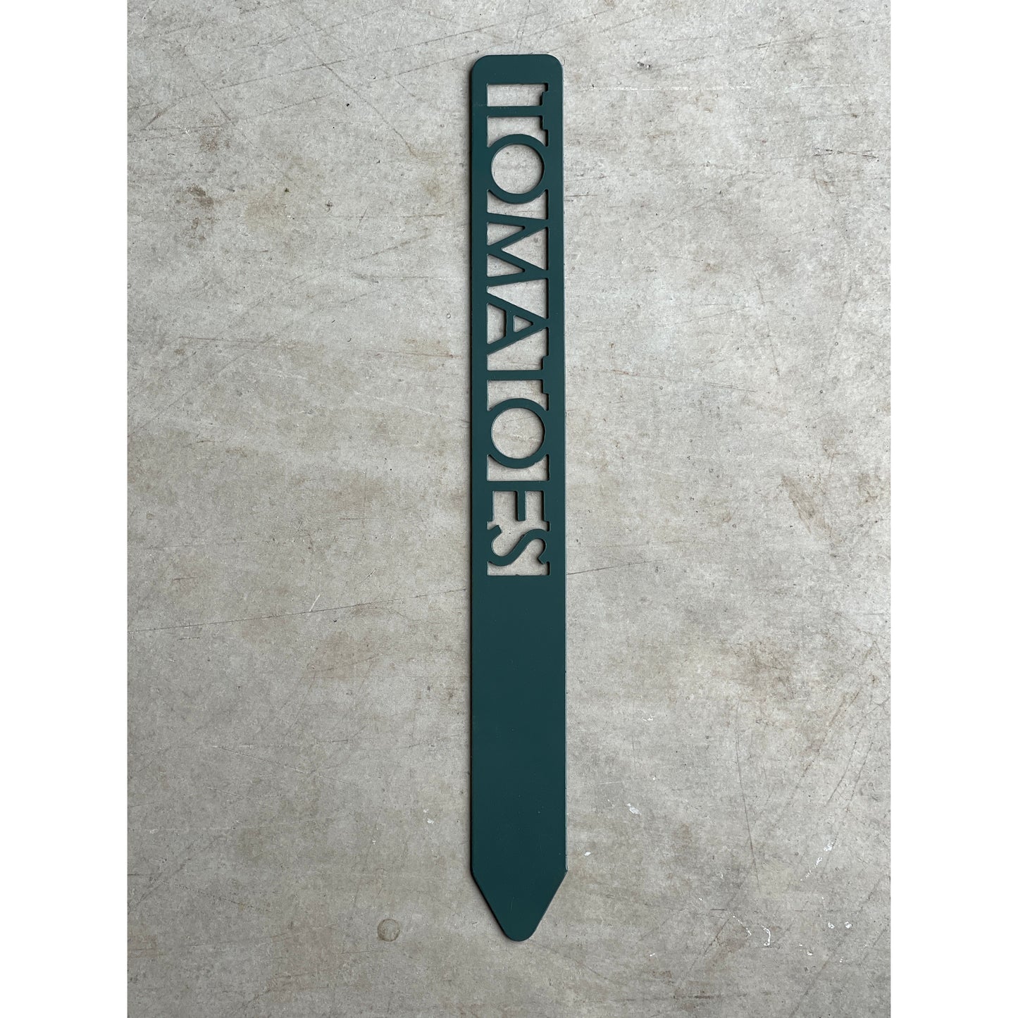 Metal Garden Stakes - Painted Hunter Green- Garden Yard Art – Rustic Outdoor Decor