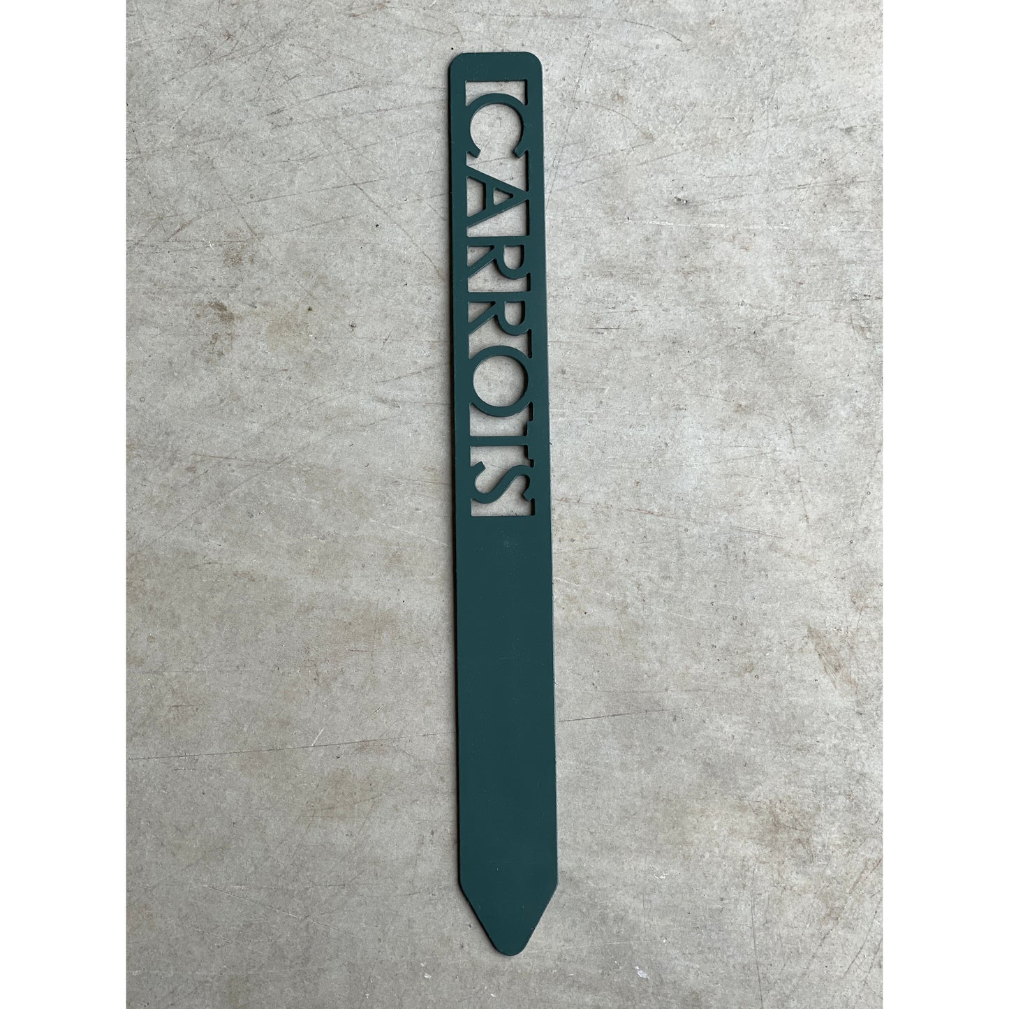 Metal Garden Stakes - Painted Hunter Green- Garden Yard Art – Rustic Outdoor Decor