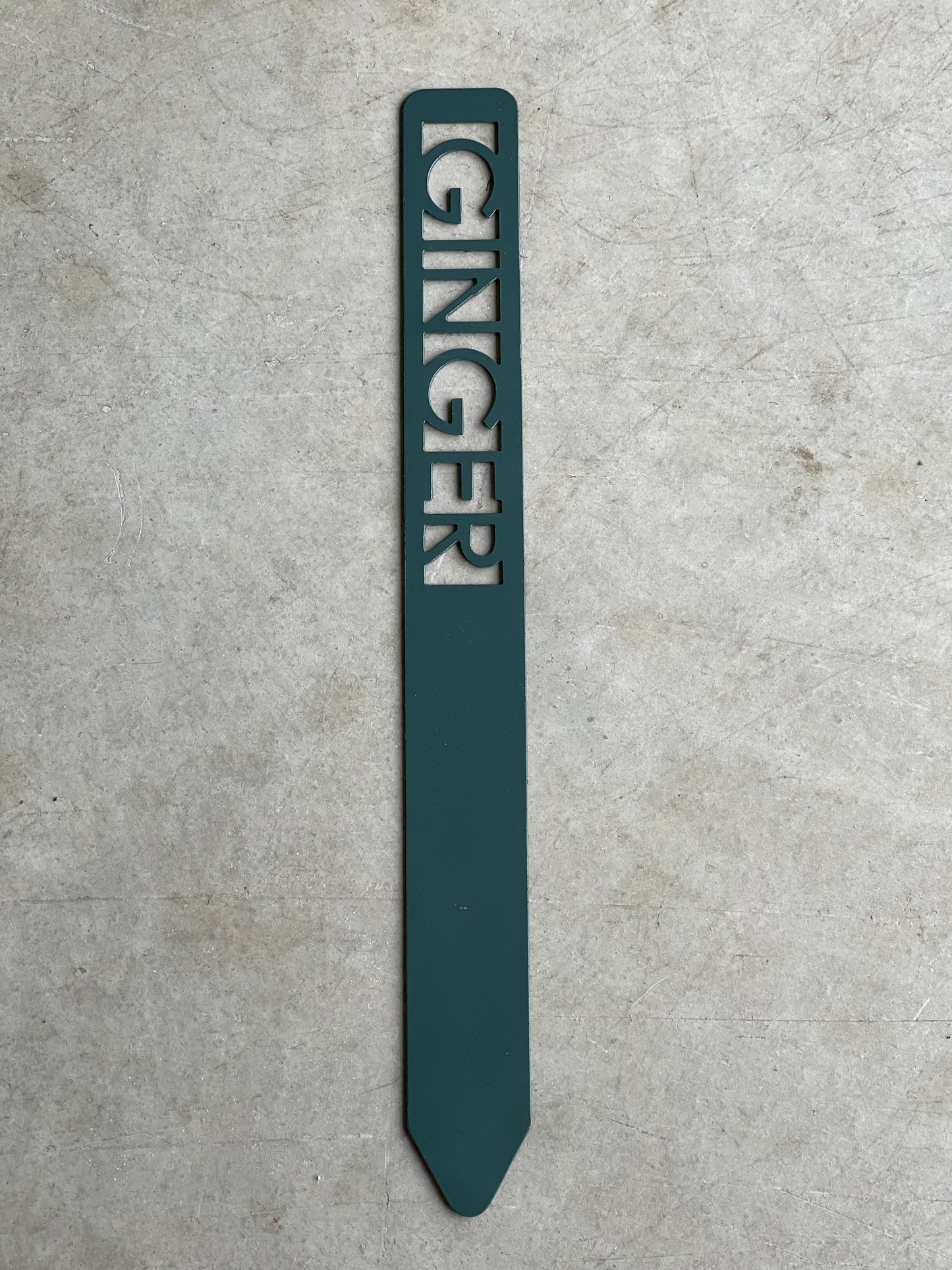 Metal Garden Stakes - Painted Hunter Green