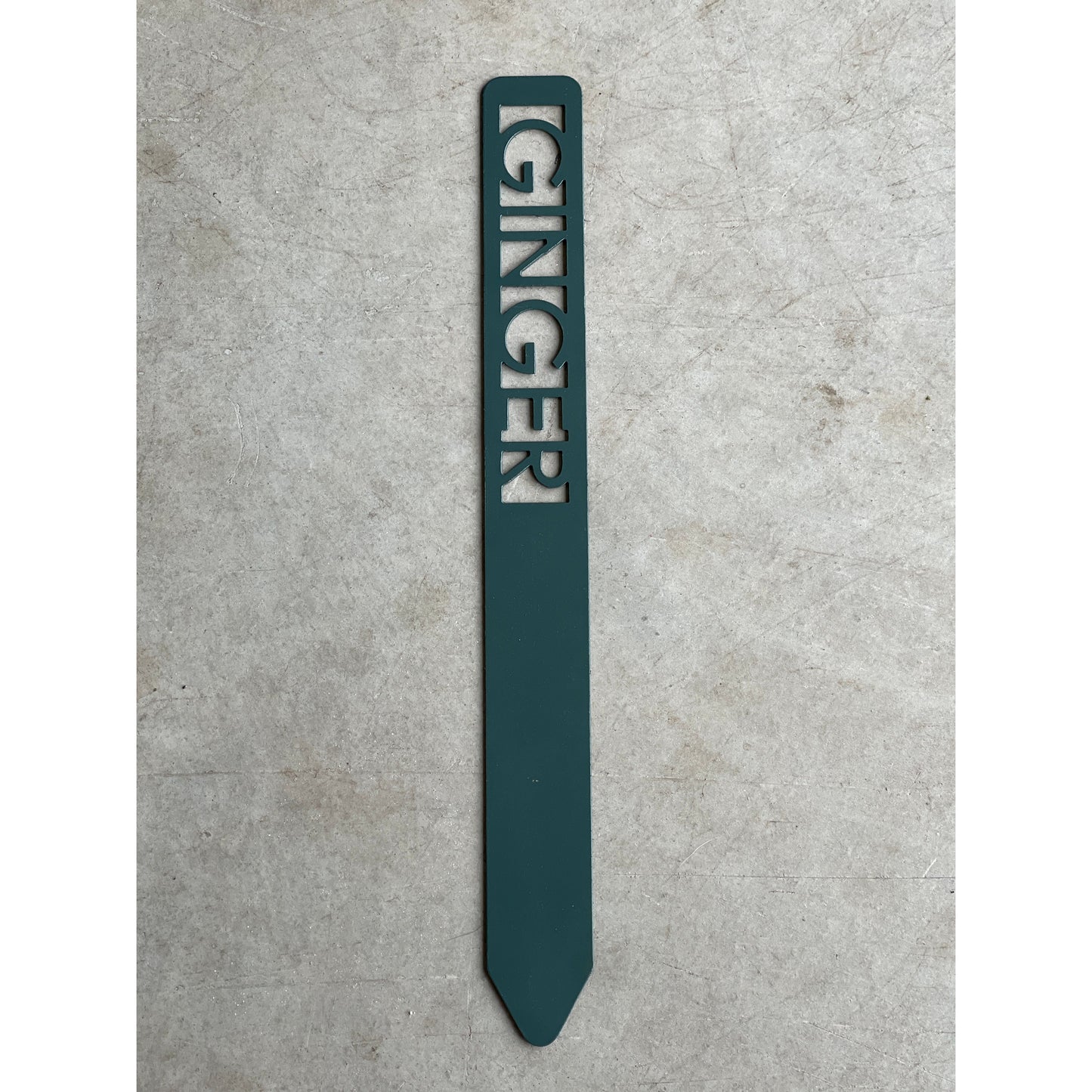 Metal Garden Stakes - Painted Hunter Green- Garden Yard Art – Rustic Outdoor Decor