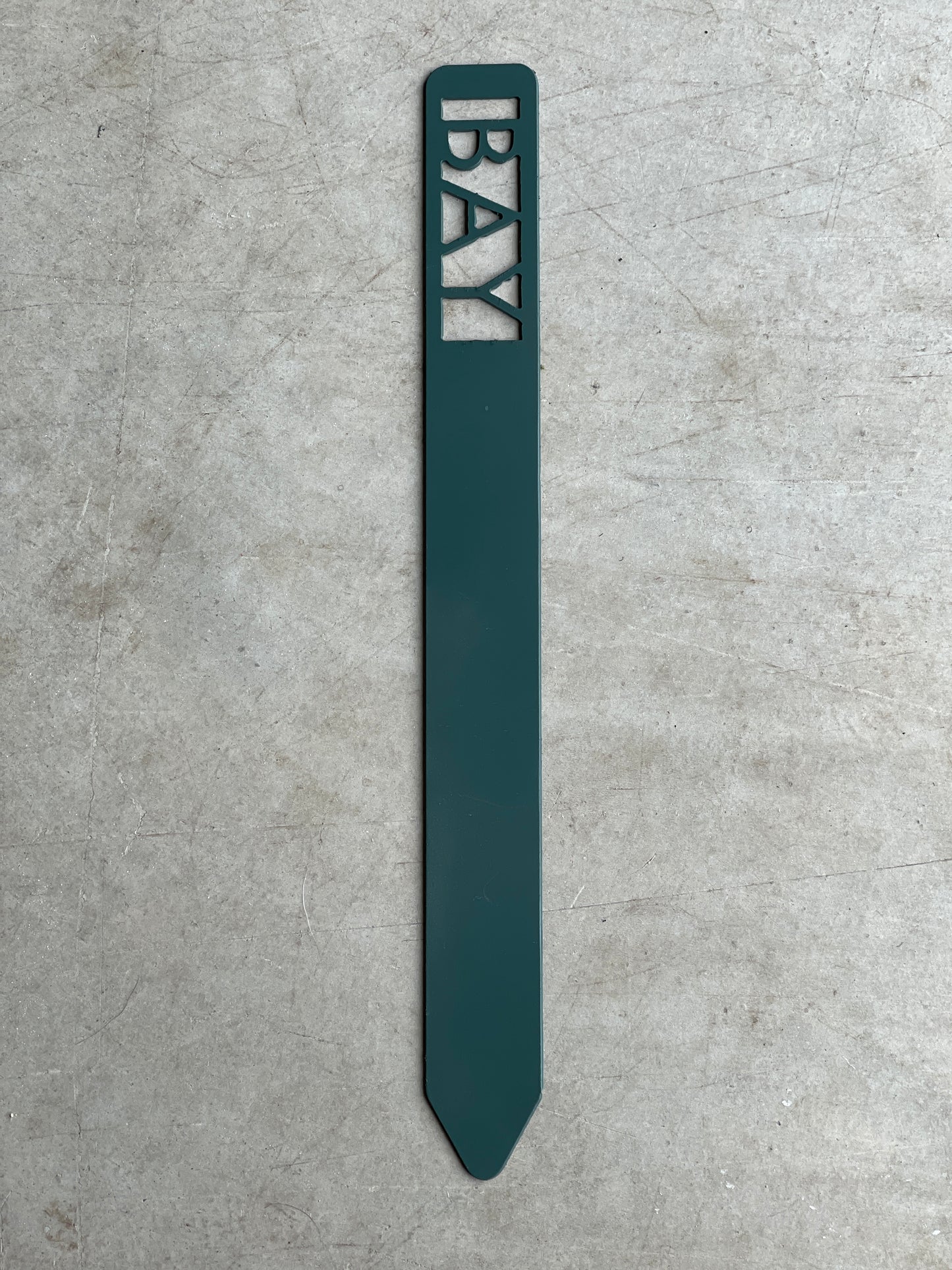 Metal Garden Stakes - Painted Hunter Green
