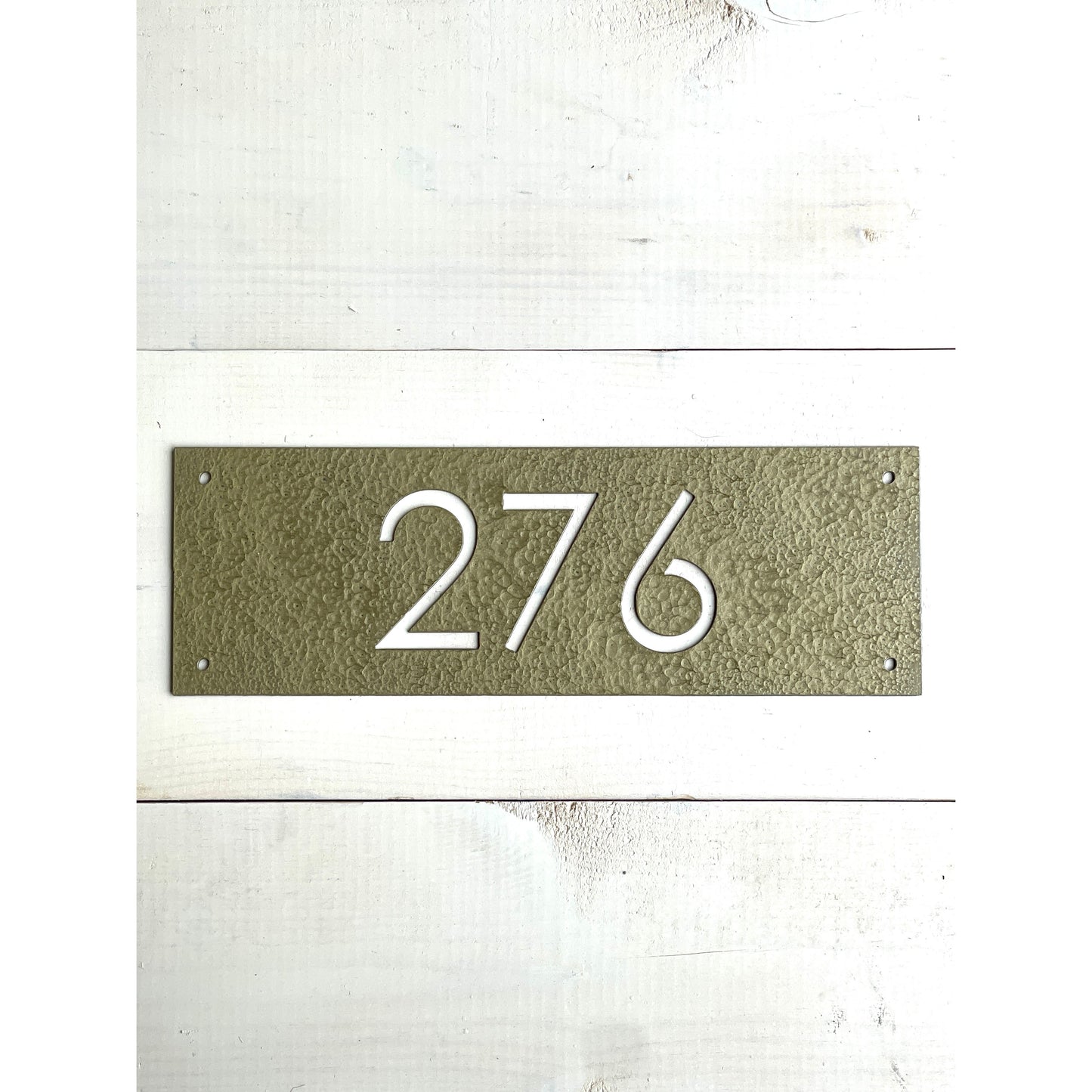 Custom Metal Address Sign – Personalized House Number Sign for Home or Yard