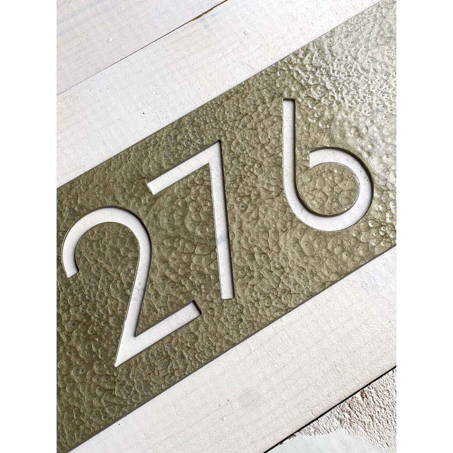 Custom Metal Address Sign – Personalized House Number Sign for Home or Yard