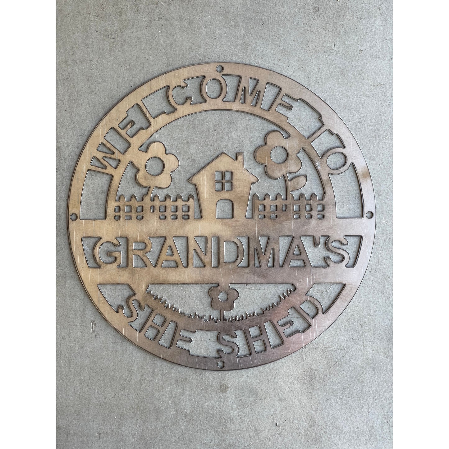 She Shed Metal Sign (18") – Sleek, Durable, and Stylish