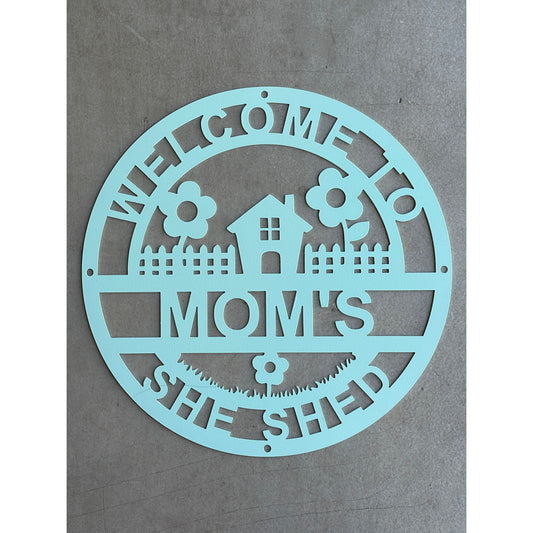 She Shed Metal Sign (12") – Sleek, Durable, and Stylish