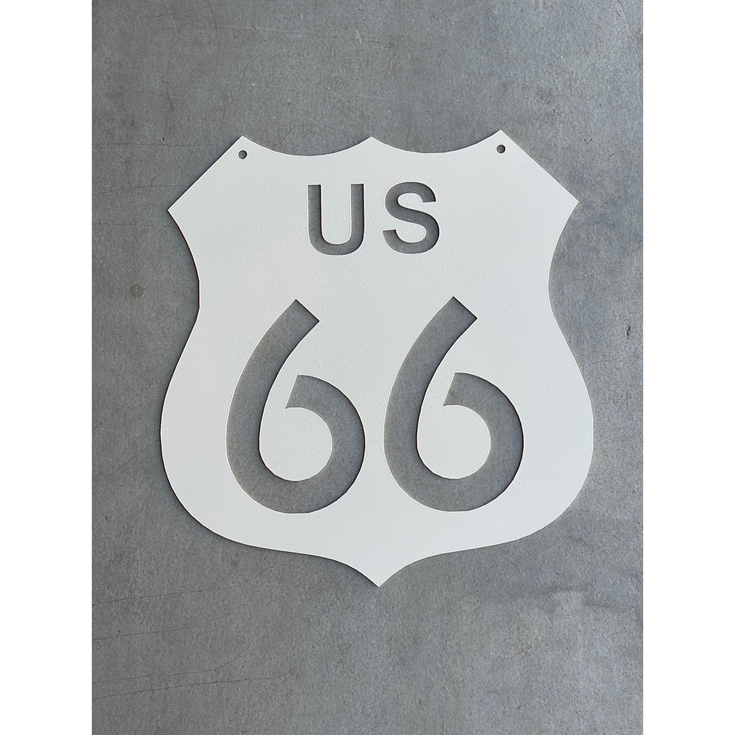 Route 66 Metal Sign 12" – Vintage Highway Wall Decor for Garage, Bar, or Man Cave