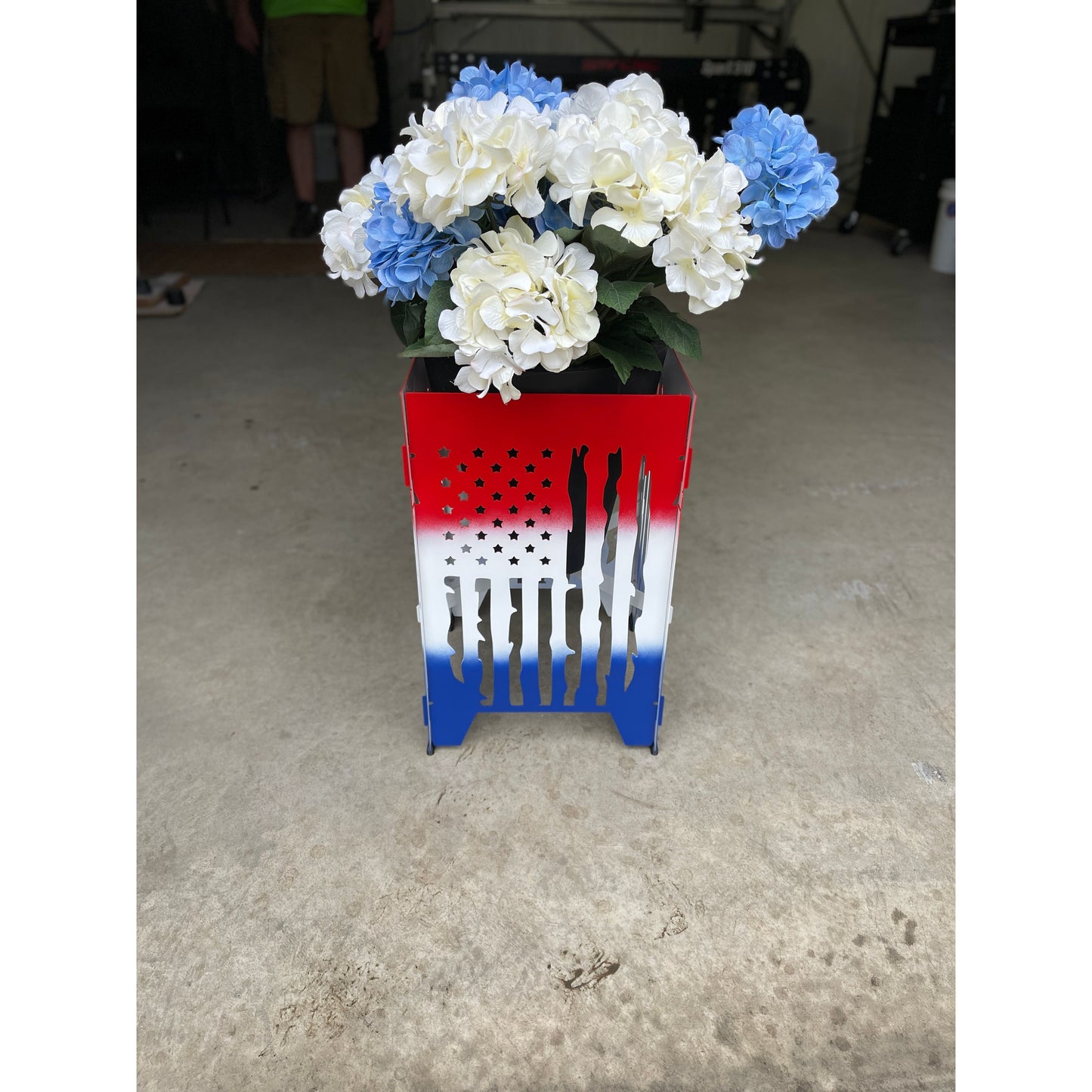 Collapsible Metal Plant Stand 9"X 9" X 12"– Foldable Indoor/Outdoor Display in Multiple Designs & Colors & Customizable Pot Depths