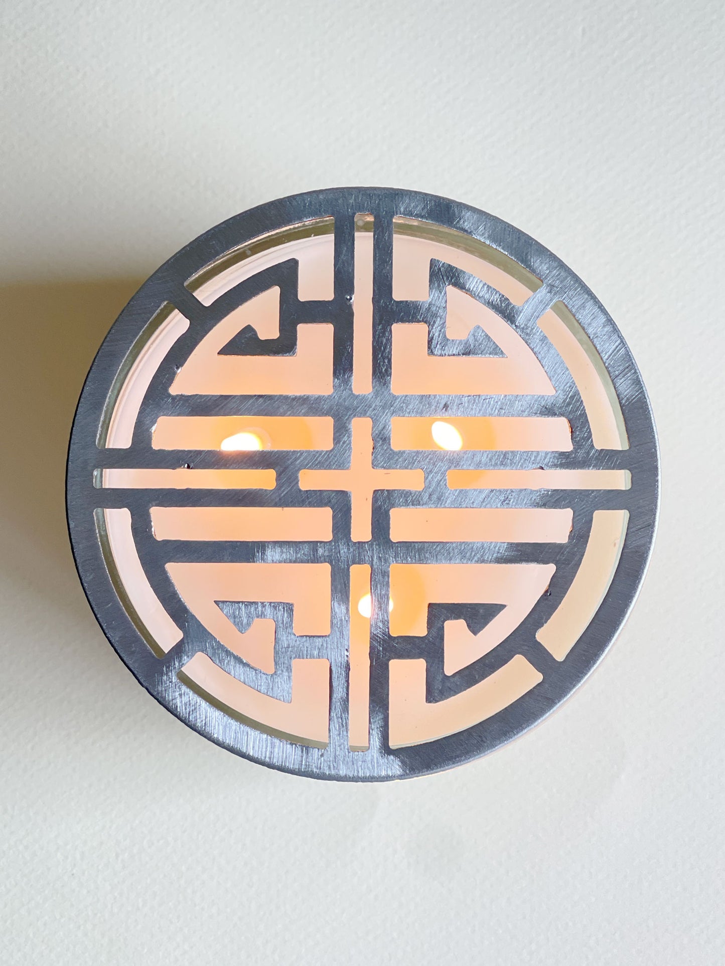 Metal Candle Topper - Midnight Lotus - 4"