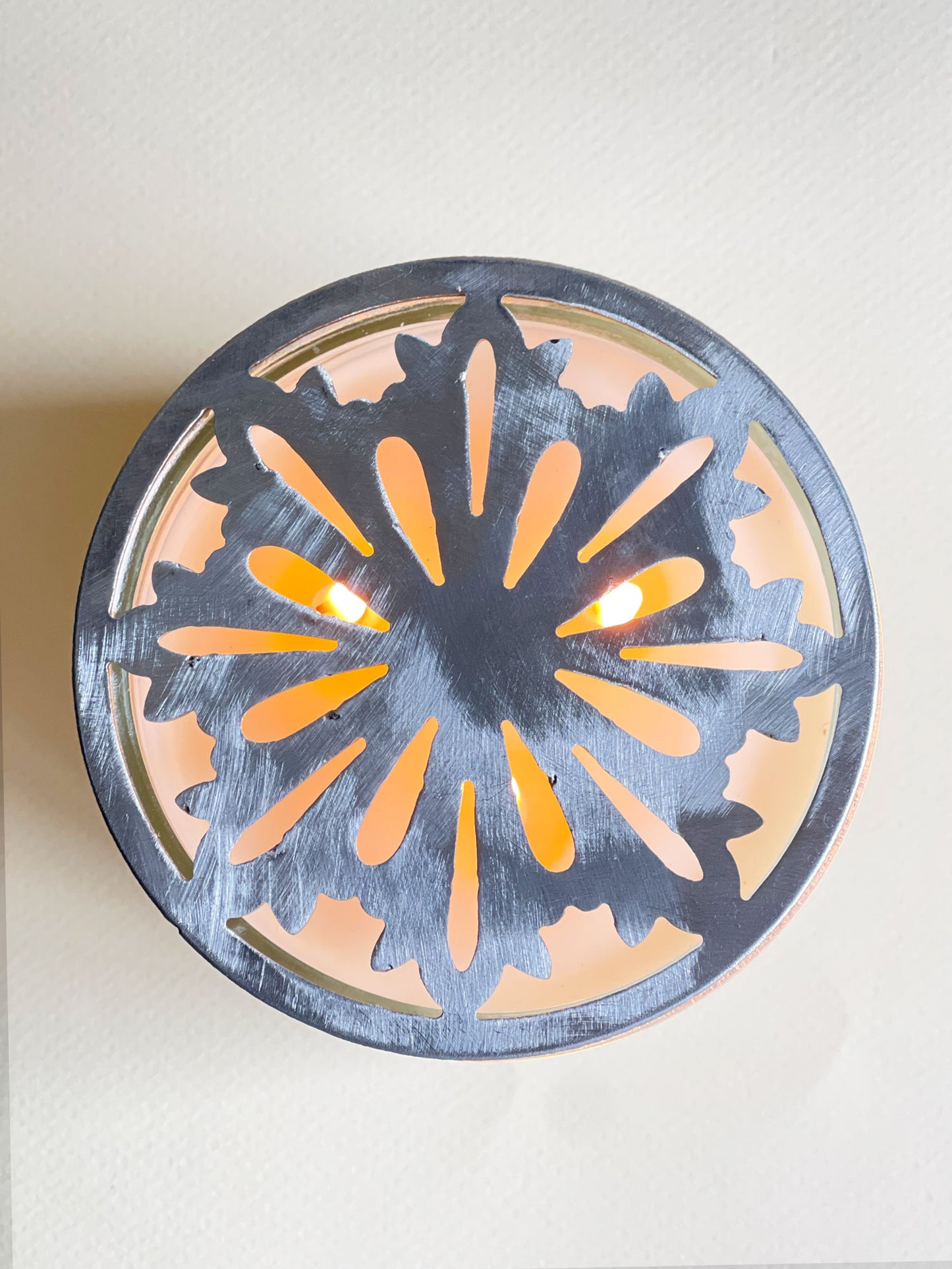 Metal Candle Topper - Snowflake - 4"