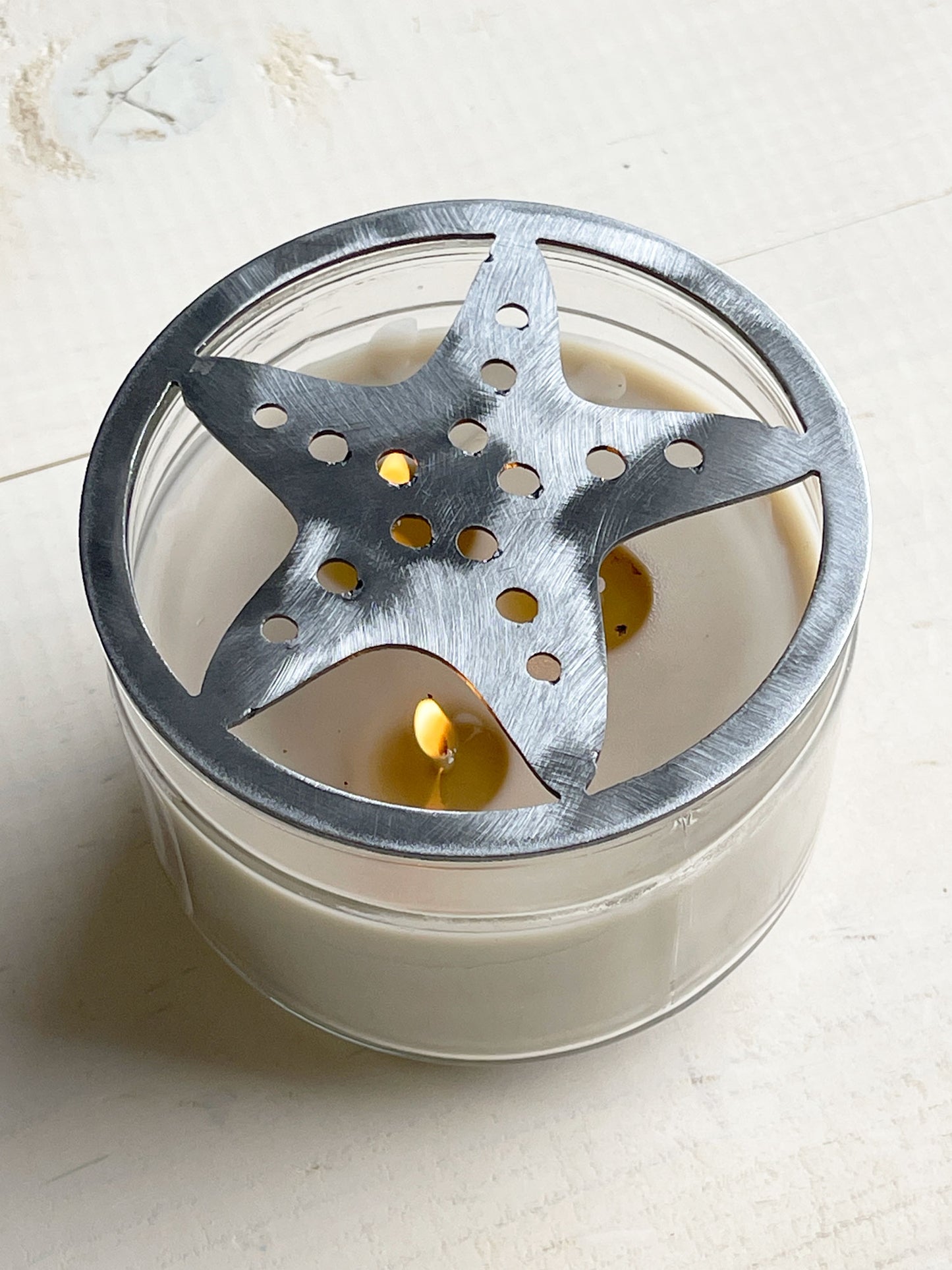 Starfish Metal Candle Topper - 4"