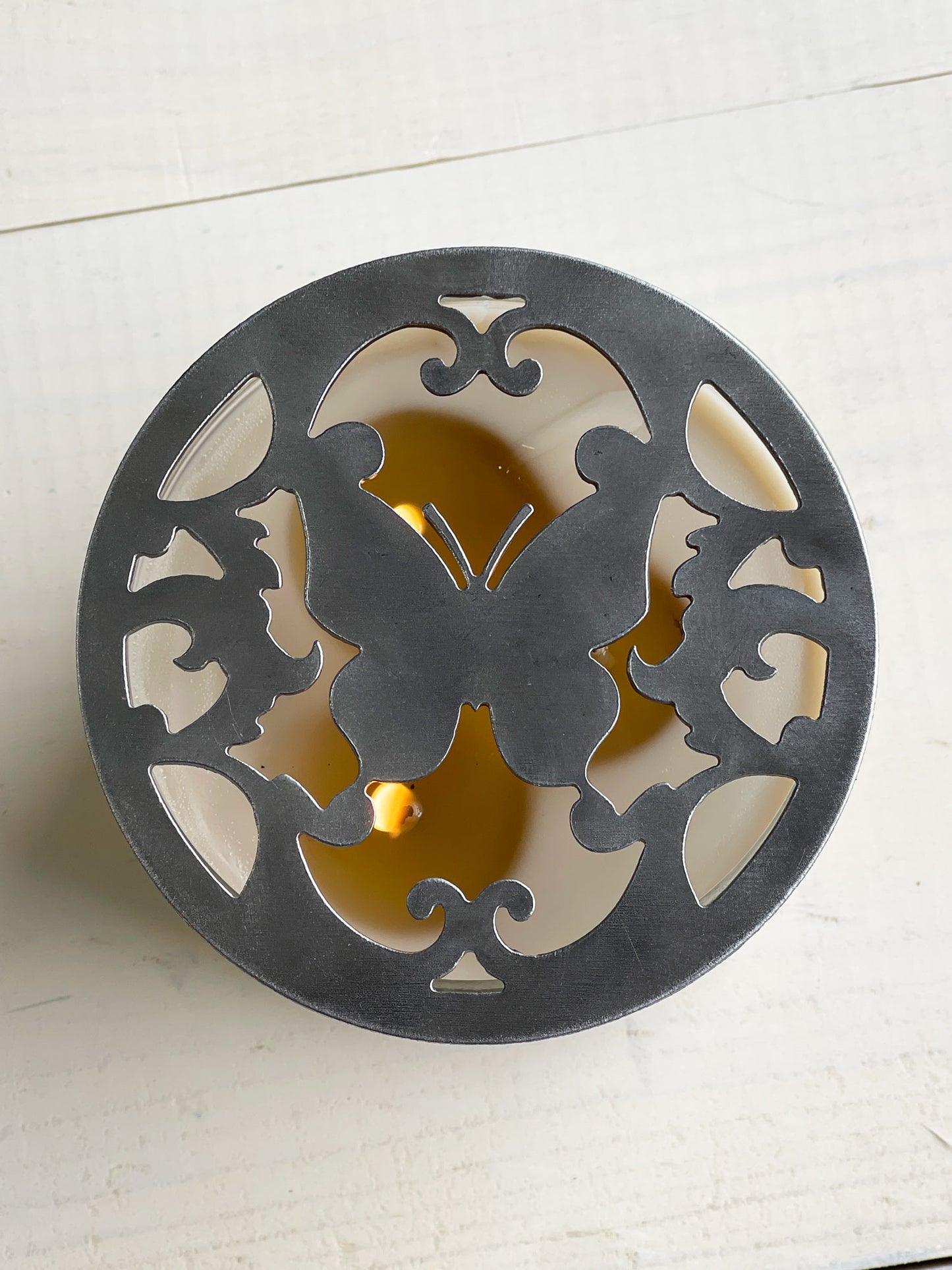 Butterfly Metal Candle Topper - 4"
