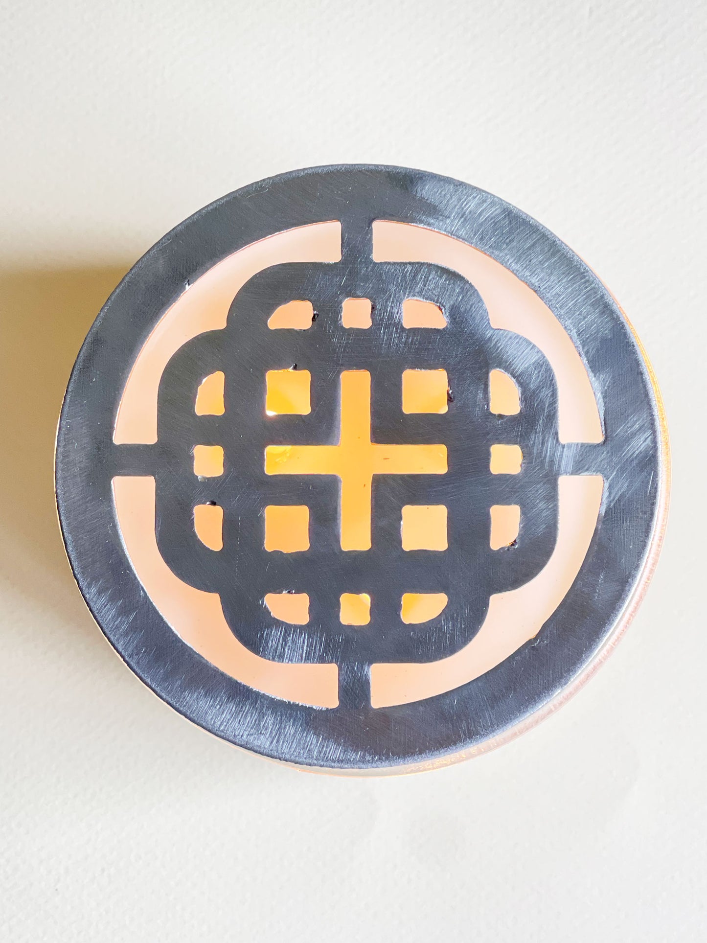 Metal Candle Topper - Celtic Knot - 4"