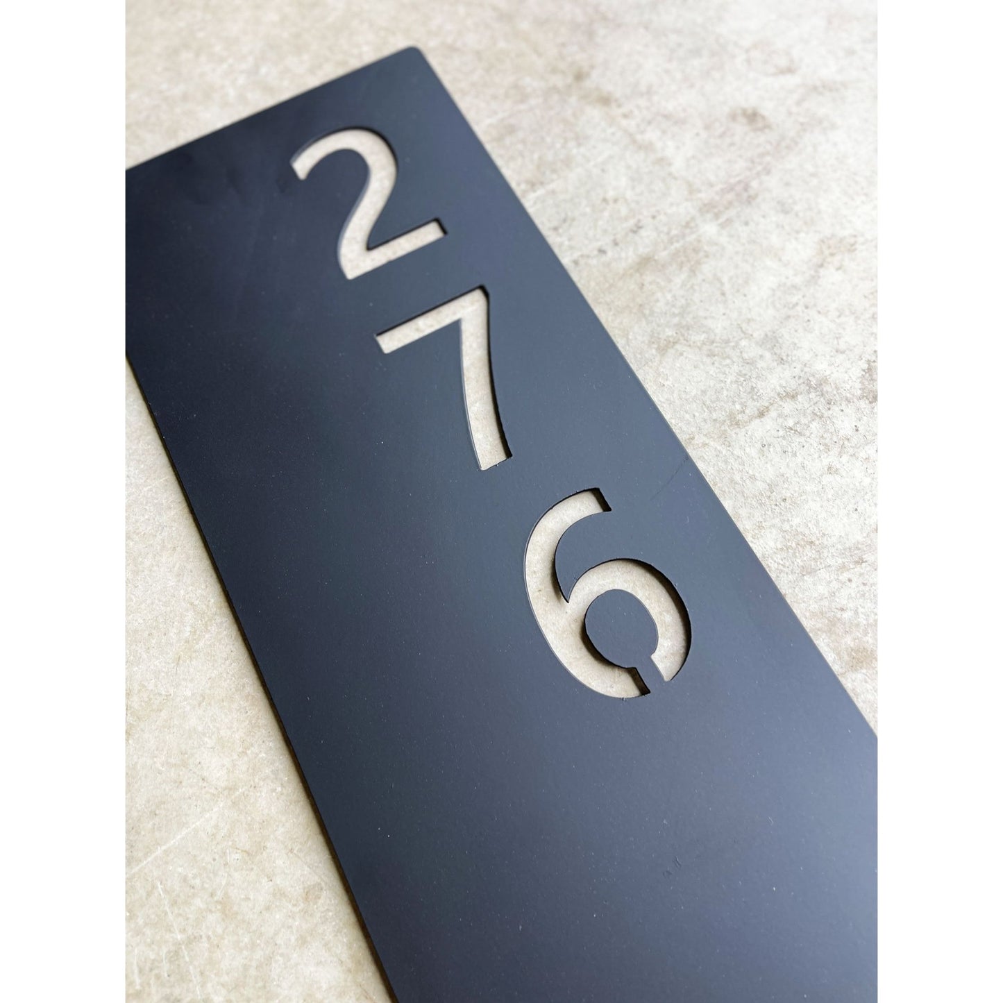 Custom House Number Lawn Metal Sign – Personalized Address Yard Plaque for Home