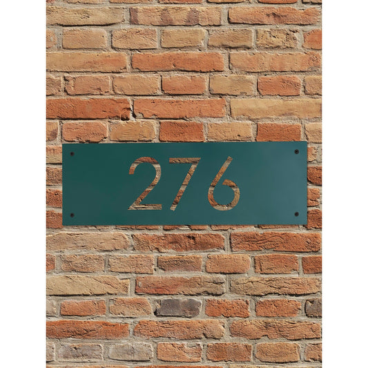Custom Metal Address Sign – Personalized House Number Sign for Home or Yard