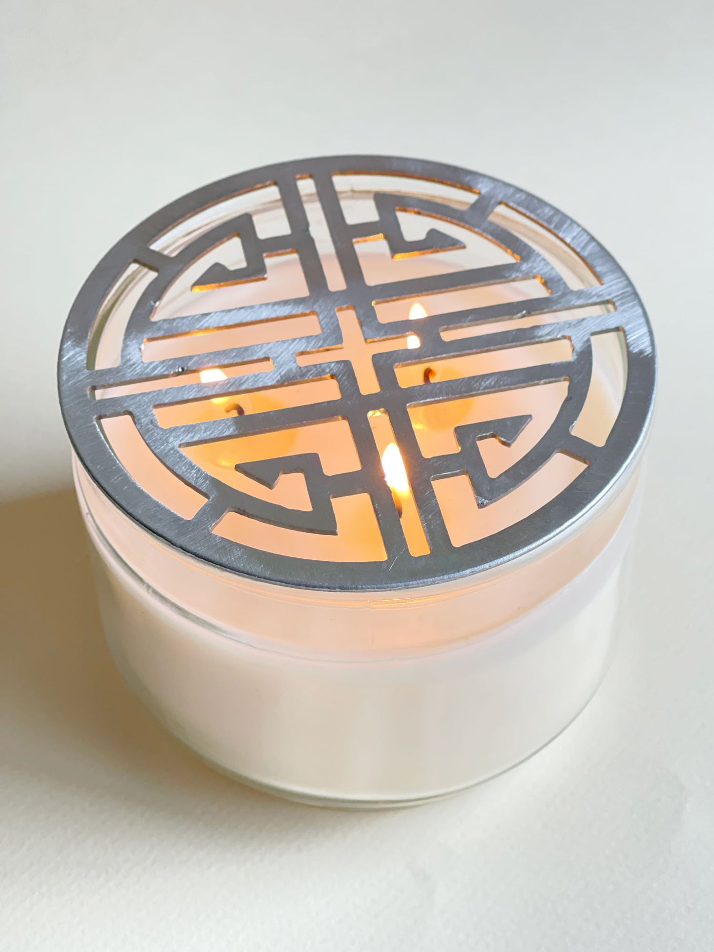 Metal Candle Topper - Midnight Lotus - 4"