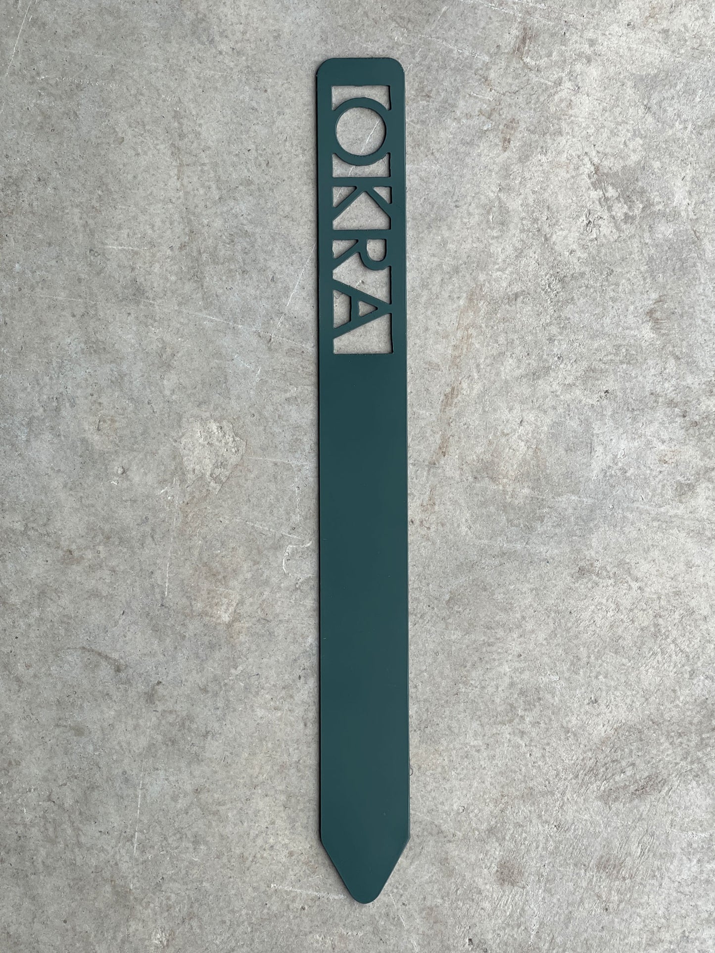Metal Garden Stakes - Painted Hunter Green