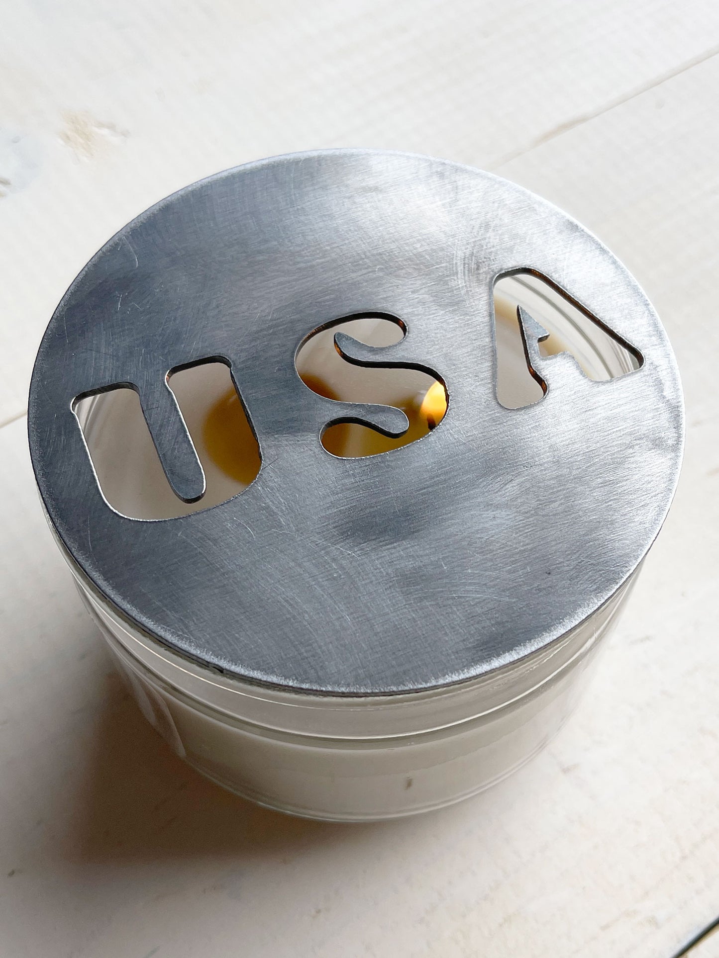 USA Metal Candle Topper - 4"