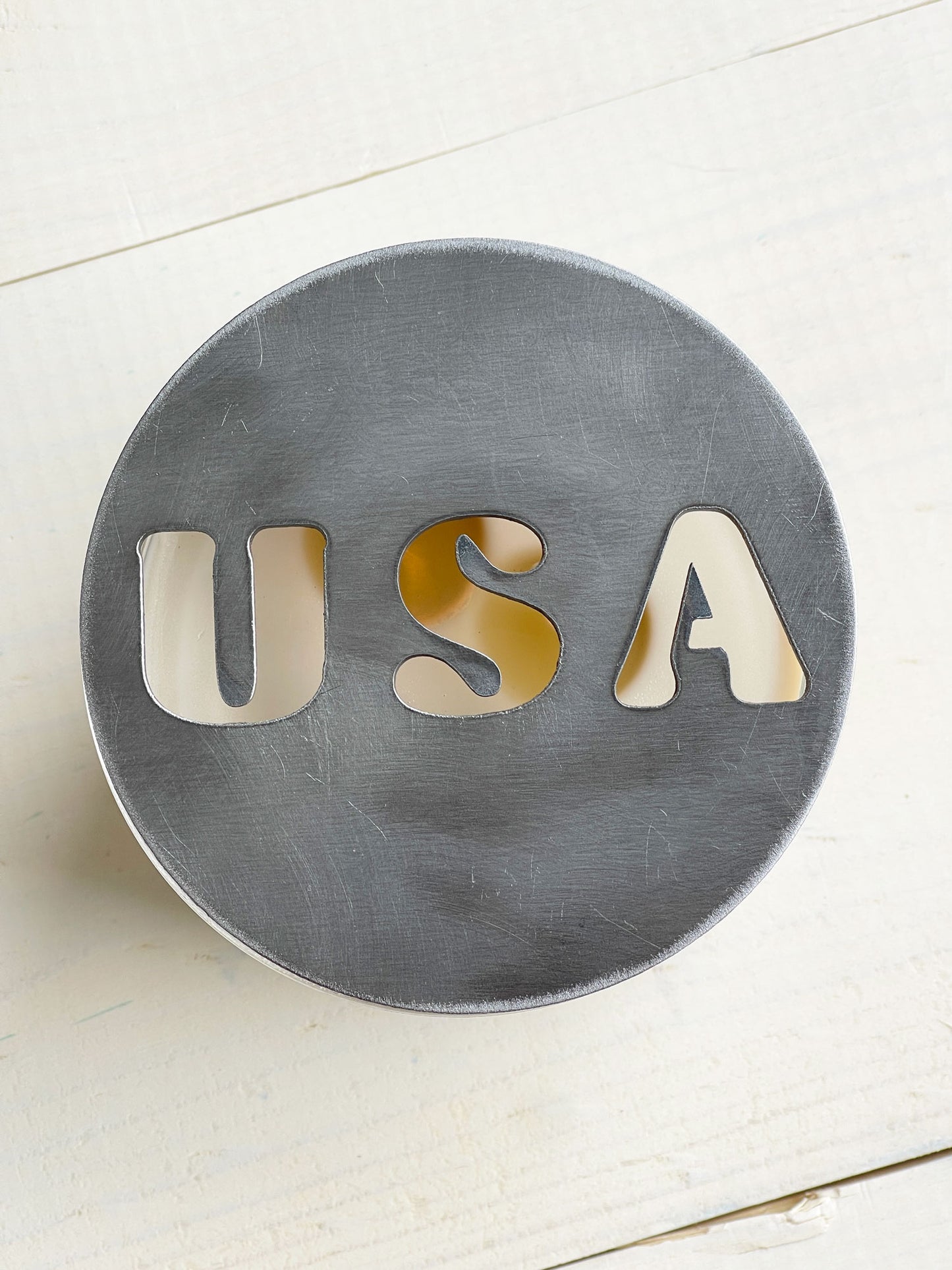 USA Metal Candle Topper - 4"