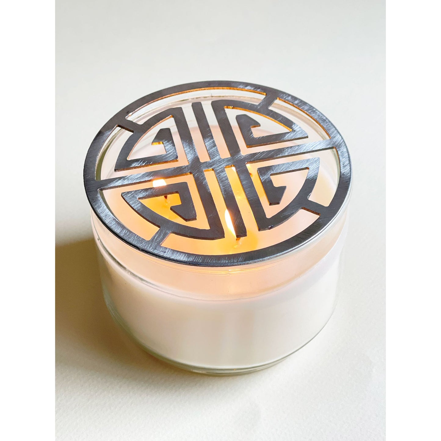 Zen Flare Candle Topper – Decorative Metal Topper for Jar Candles