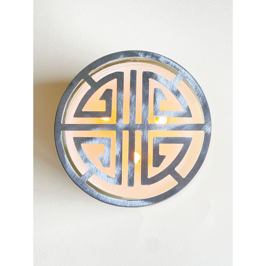 Zen Flare Candle Topper – Decorative Metal Topper for Jar Candles