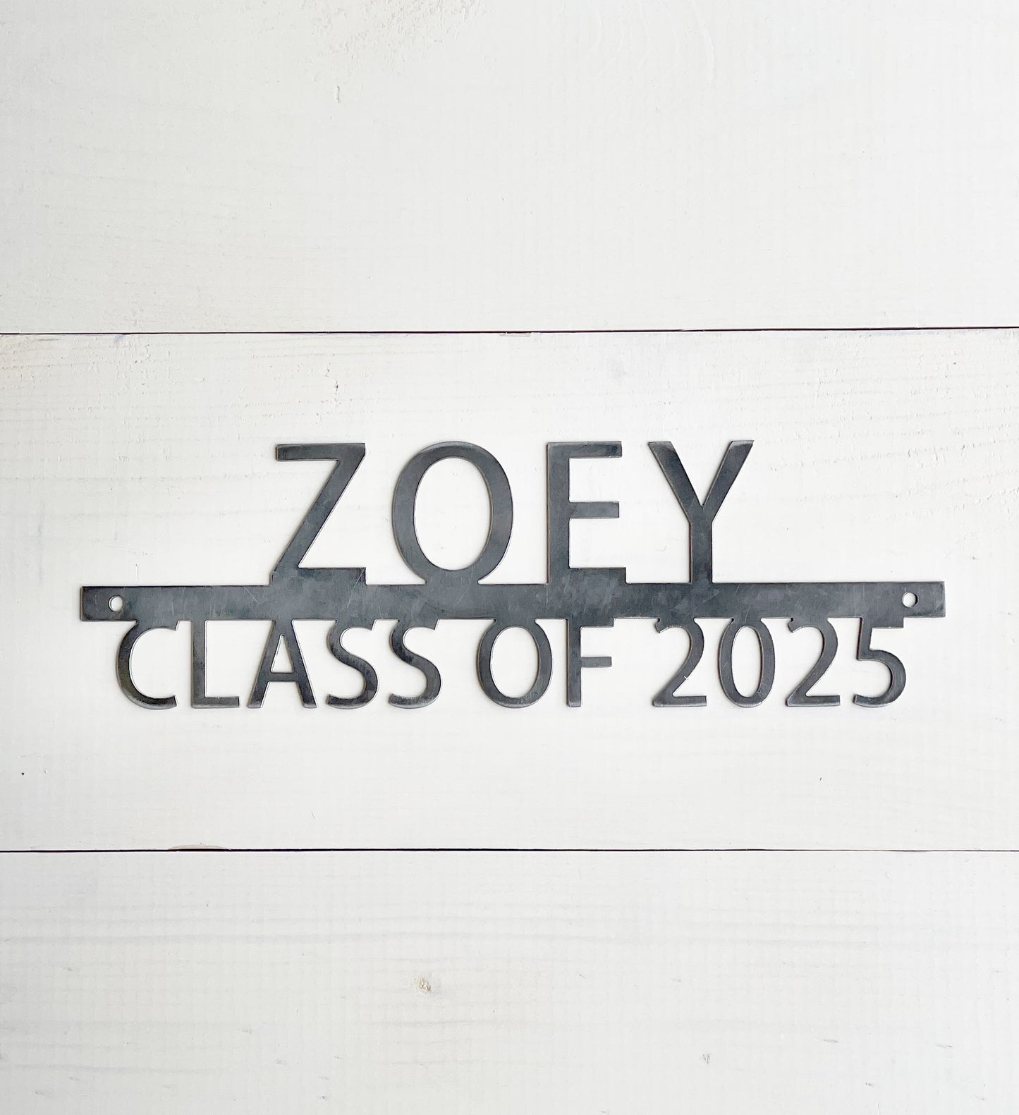 Custom Graduation Year and Name Metal Sign - Rectangular
