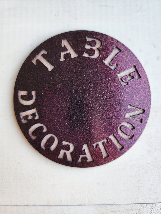 Table Decoration -Set of 4 for Home Bar & Parties– Funny Metal Coasters