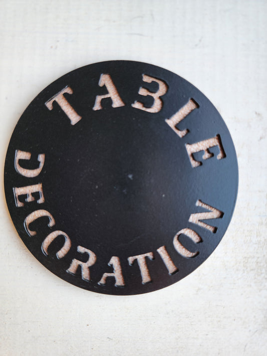 Table Decoration -Set of 4 for Home Bar & Parties– Funny Metal Coasters