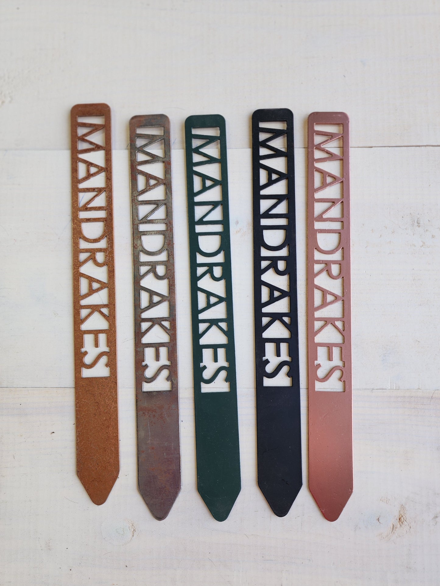 Mandrake Metal Plant Stake – 12" Tall, HP-Inspired Magical Garden Marker