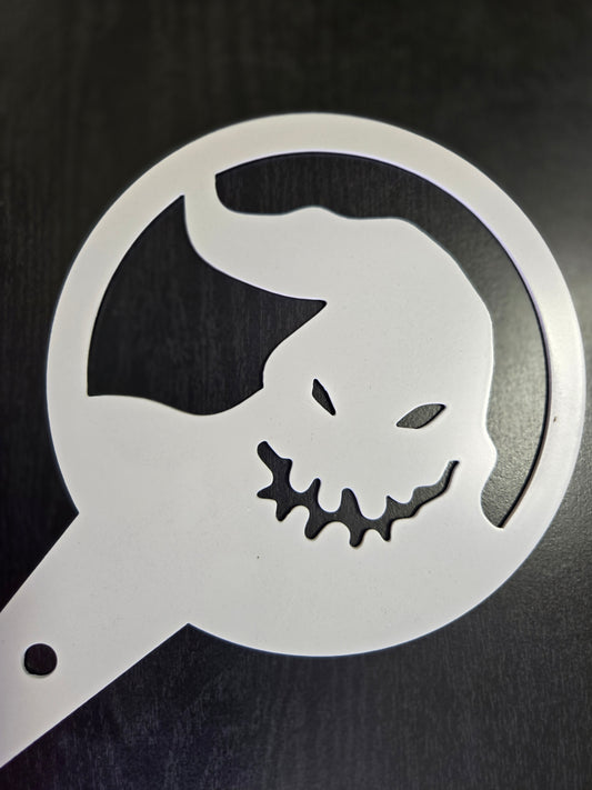 6" Spooky Oogie Boogie inspired Garden Stake – Creepy Cute Metal Sign for Flower Pots & Beds