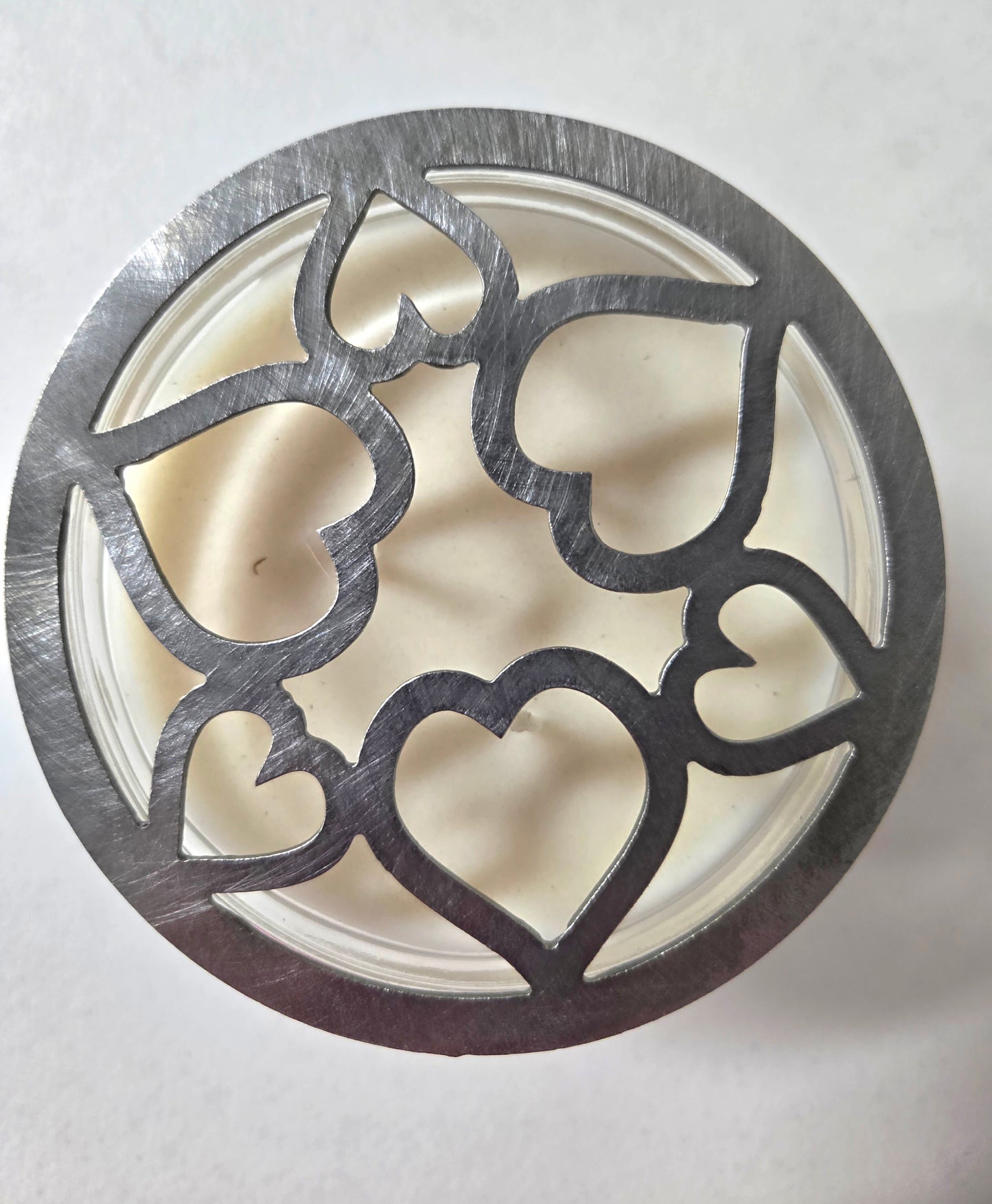Tangled Hearts Candle Topper – Raw Metal or Black Ceramic
