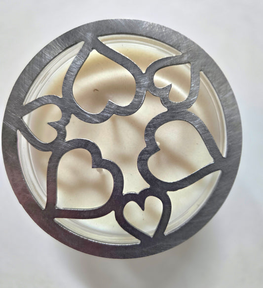 Tangled Hearts Candle Topper – Raw Metal or Black Ceramic