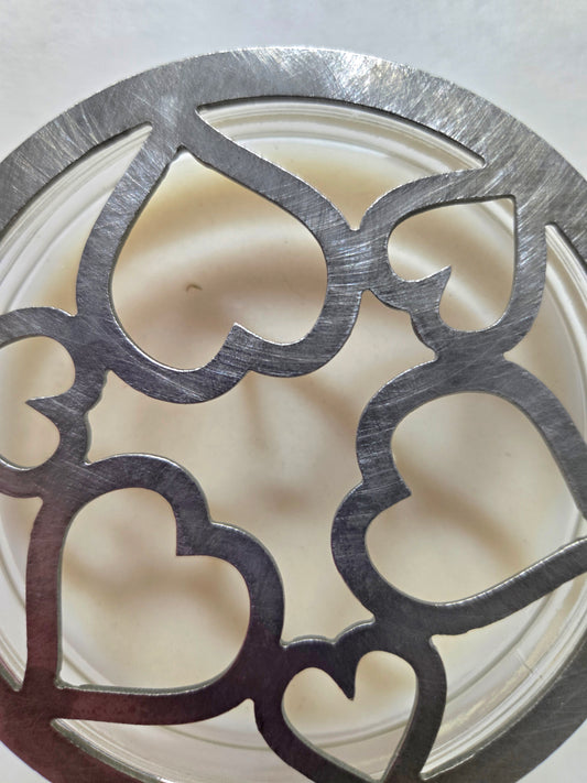 Tangled Hearts Candle Topper – Raw Metal or Black Ceramic