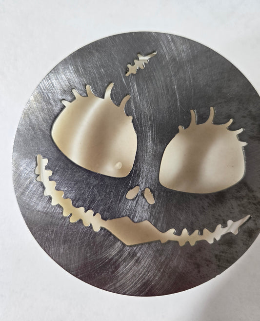 Sally-Inspired Candle Topper – Raw Metal or Black Ceramic