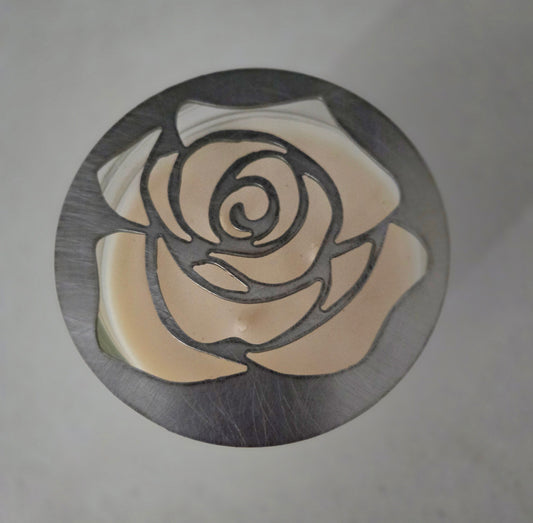 Elegant Rose Candle Topper – Unique Wedding & Home Decor