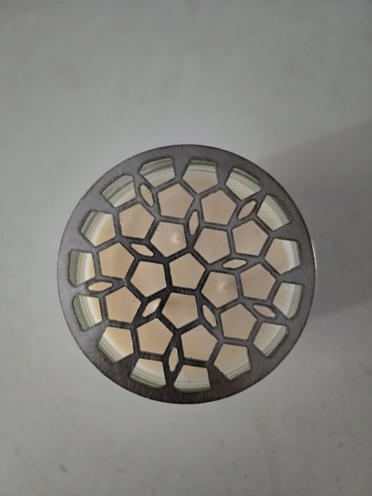 HexaGlow Candle Topper – Modern Geometric Jar Candle Accessory