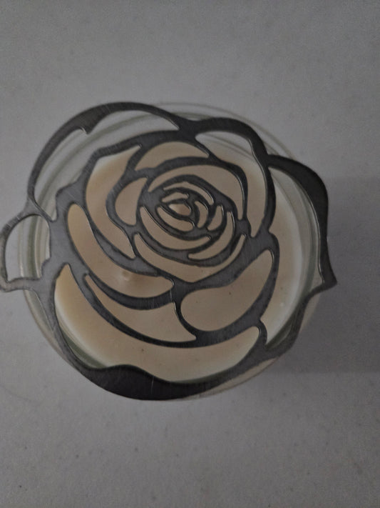 Rose Flower Candle Topper – Beautiful Floral Candle Decoration