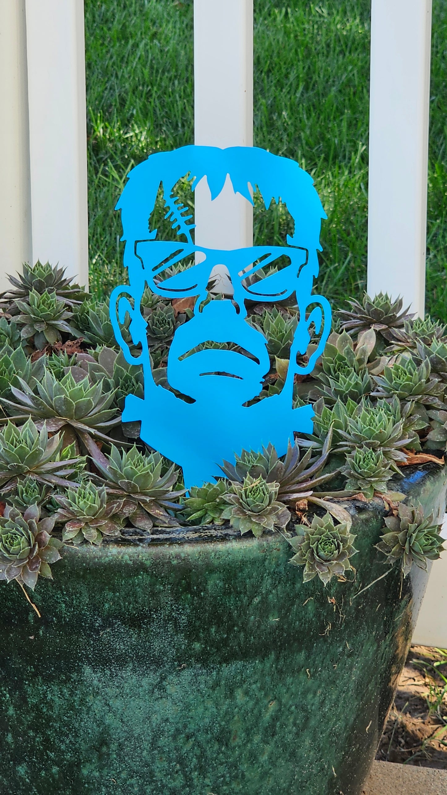 Frankenstein Garden Stake – Halloween Yard Decor for Flower Beds or Planters