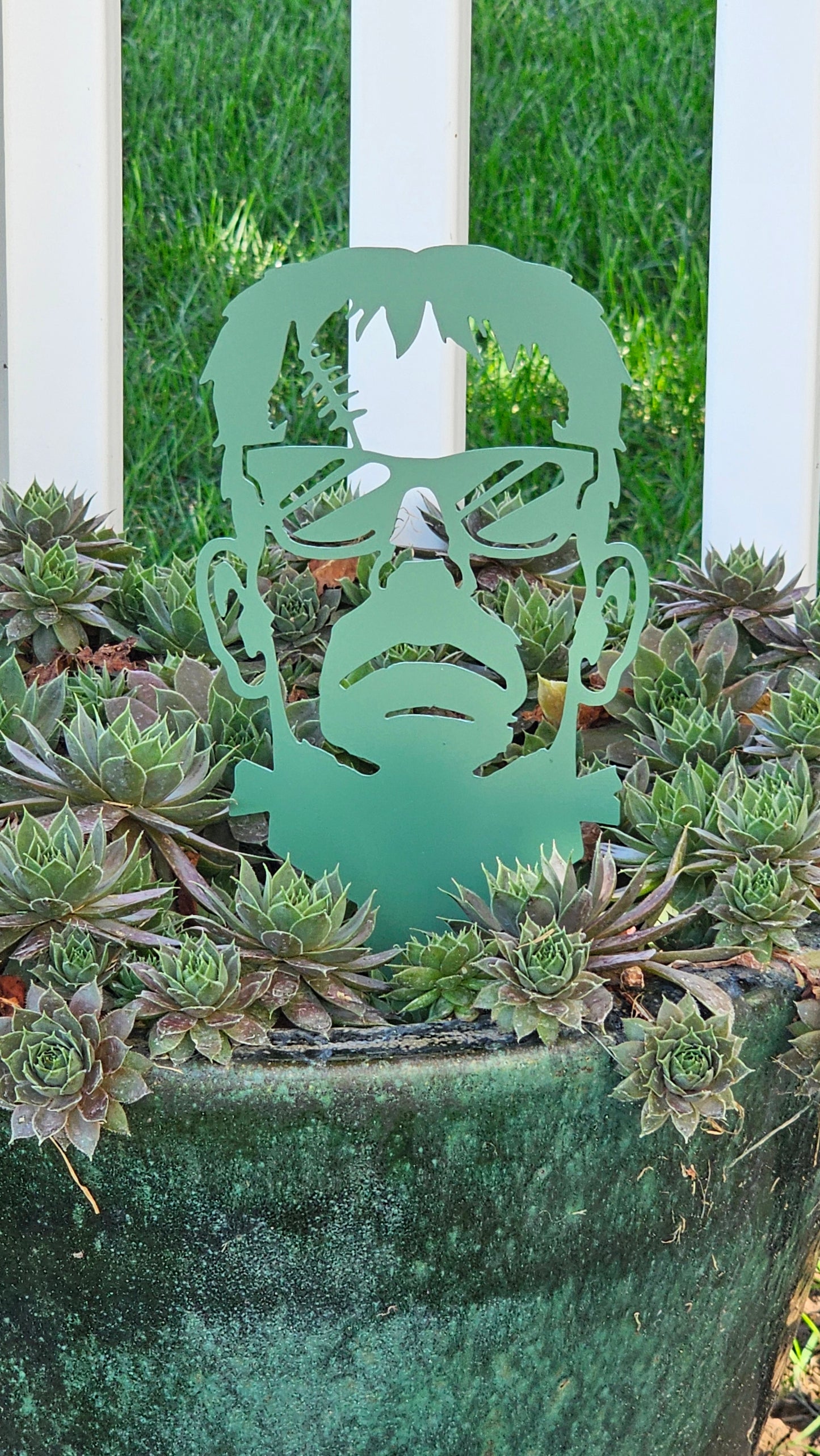 Frankenstein Garden Stake – Halloween Yard Decor for Flower Beds or Planters