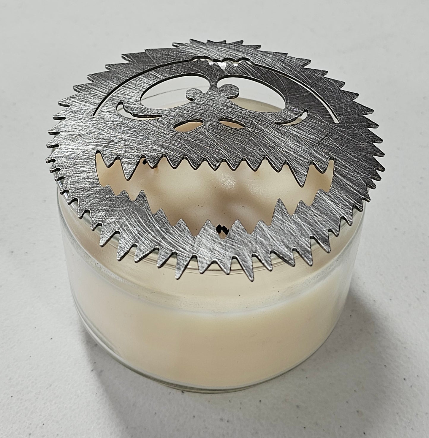 Abominable Snowman Candle Topper - Yeti Metal Candle Decor