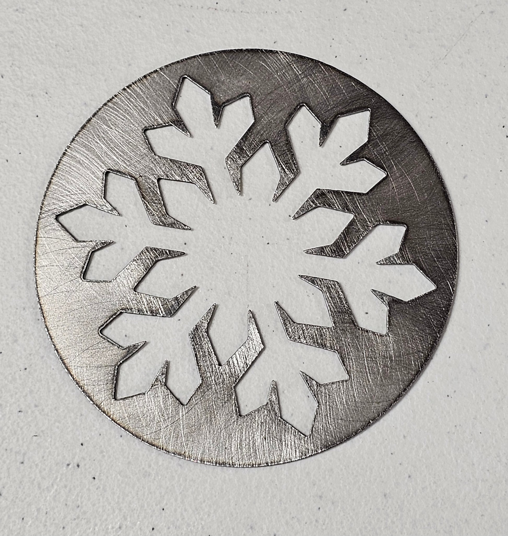 Winter snowflake jar candle accessory