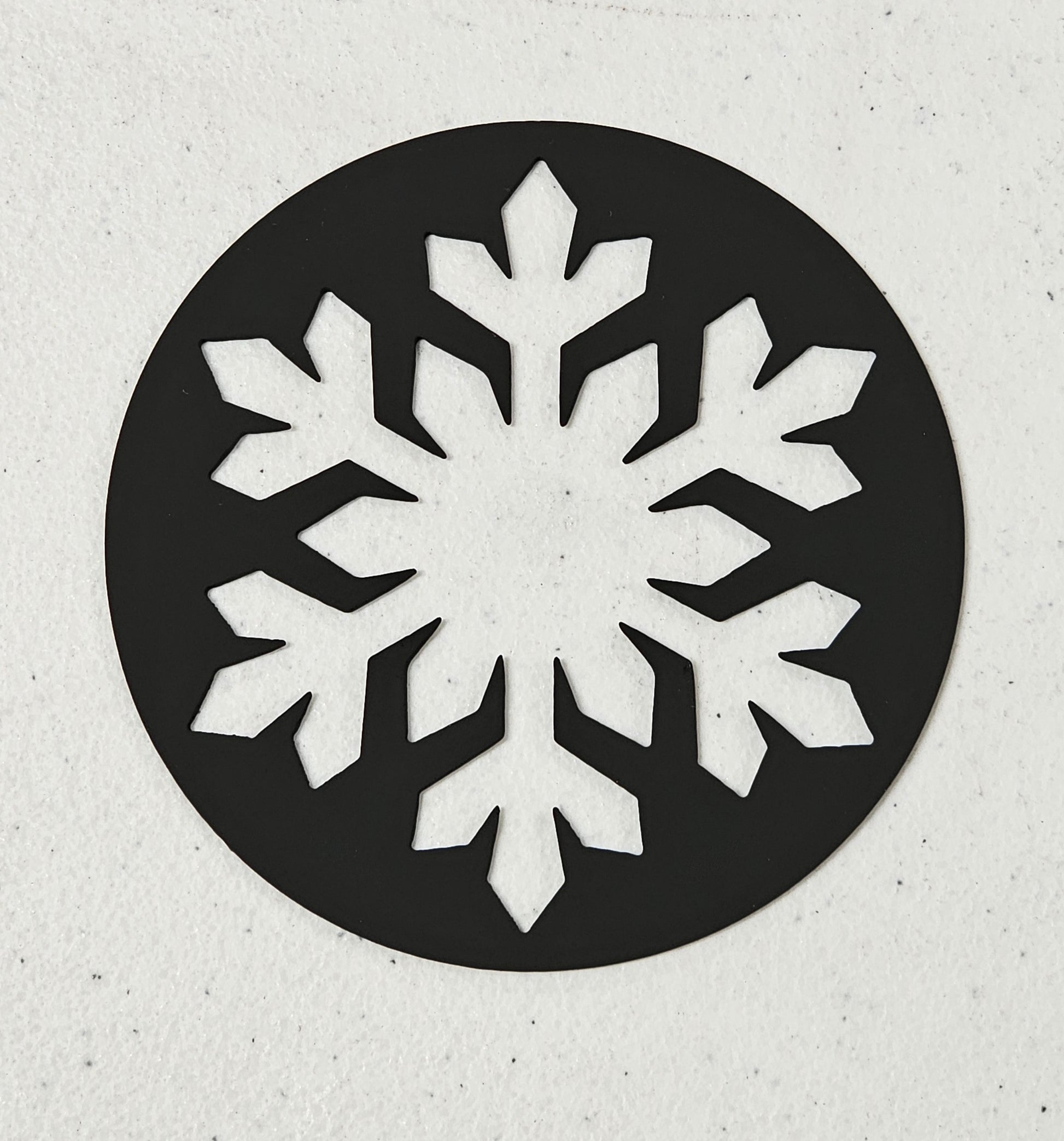 Winter snowflake jar candle accessory