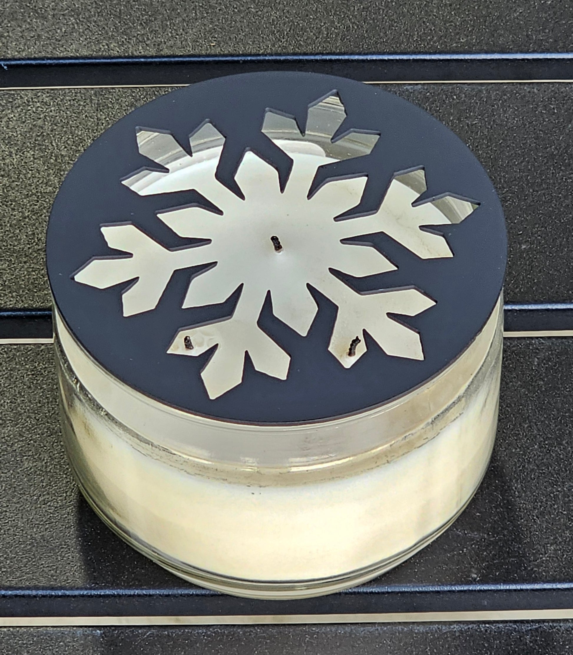 Christmas snowflake candle flame guard